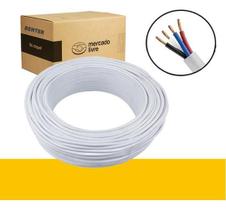 Cabo Comando Pp 4 Vias 1,5Mm 25 Metros Branco