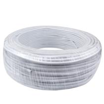 Cabo Comando Pp 4x1,5mm Rolo 100 Metros Branco 4 Vias