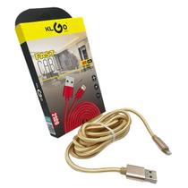 Cabo Compatível iP Nylon Carregador Dados Usb 2 Metros Dourado Cabo Compatível iP Nylon Carregador Dados Usb 2 Metros Dourado