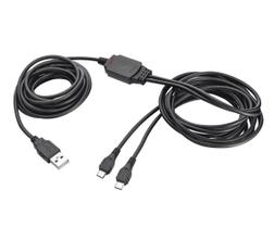 Cabo Compatível Ps4 Trust Micro-usb Duo Charge Cable Gxt 222