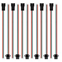 Cabo conector fêmea macho JST SM de 3 pinos para lâmpada de tira LED WS2812B WS2812 WS2811 Cabo conector fêmea macho JST SM de 3 pinos para lâmpada de tira LED WS2812B WS2812 WS2811