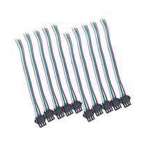 Cabo conector fêmea macho JST SM de 3 pinos para lâmpada de tira LED WS2812B WS2812 WS2811