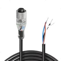 CABO CONECTOR M12 CI4-12 4 PINOS FEMEA RETO 2m - LED - Preto CABO CONECTOR M12 CI4-12 4 PINOS FEMEA RETO 2m - LED - Preto