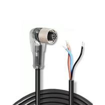 CABO CONECTOR M12 CL4-12 4 PINOS FEMEA ANGULAR 90 2m com LED CABO CONECTOR M12 CL4-12 4 PINOS FEMEA ANGULAR 90 2m com LED