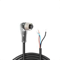 CABO CONECTOR M12 CL4-12 4 PINOS FEMEA ANGULAR 90 5m - LED CABO CONECTOR M12 CL4-12 4 PINOS FEMEA ANGULAR 90 5m - LED