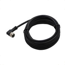 Cabo Conector M8 3p Pinos Para Sensores Angulo 90 3 Fios 2m Cabo Conector M8 3p Pinos Para Sensores Angulo 90 3 Fios 2m