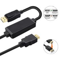 Cabo Conversor 4K HDMI para Displayport Unidirecional 1.8M Cabo Conversor 4K HDMI para Displayport Unidirecional 1.8M