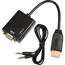 Cabo Conversor Adaptador Hdmi Para Vga Com Saída P2 Áudio