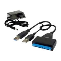 Cabo Conversor Adaptador Sata Usb 3.0 Dual Hdd 2.5 E 3.5 Ssd Cabo Conversor Adaptador Sata Usb 3.0 Dual Hdd 2.5 E 3.5 Ssd