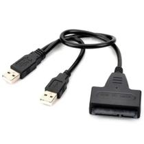 Cabo Conversor Adaptador Usb 2.0 Sata Dual Usb Hdd