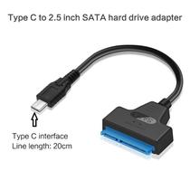 Cabo conversor adaptador usb 3.0/2.0/Tipo C a 2,5 polegadas SATA Hard Drive Adapter Cable para HDD/SSD de 2,5'' - Laranja