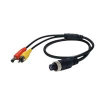Cabo Conversor De Energia De 4 Pinos (Aviação) Macho Para Fêmea Para Monitor De Câmera Traseira