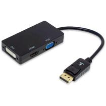 Cabo conversor display port para hdmi / dvi e vga - 2k / 4k