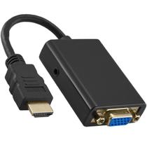 Cabo Conversor HDMI Macho Para VGA Femea Com Entrada P2 de Áudio M71171