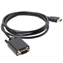Cabo Conversor HDMI para VGA 1.80 Cabo Metros Cor Preto
