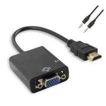 Cabo Conversor HDMI para VGA + Cabo Áudio Cabo Conversor HDMI para VGA + Cabo Áudio