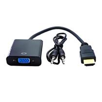 Cabo Conversor HDMI Para VGA + Cabo de Audio P2 e USB NWT
