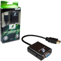 Cabo conversor hdmi para vga com cabo de audio p2 25 / 50cm x-cell - BAZZI