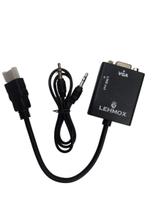 Cabo Conversor Hdmi Para Vga + Saida De Audio Lehmox