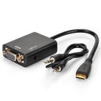 Cabo Conversor HDMI X VGA com Audio Saida P2