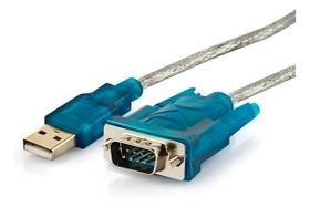 Cabo Conversor Porta Serial Rs232 Usb Azul Vga Macho X Usb