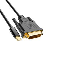 Cabo Conversor USB-C Para DVI 24+1, Cabo 1,8 Metros, Comtac, Preto 20119447