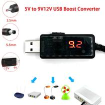 Cabo Conversor USB De Aumento De Tensão 5V Para 9V 12V Com Conector 3.5x1.35mm Para Fonte De