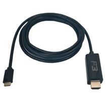 Cabo conversor usb tipo-c para hdmi 1.8m f3 jc-tyc-hm1.8