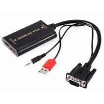Cabo Conversor VGA Para HDMI Com Áudio USB - Lotus - dgs