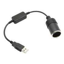 Cabo conversor Xilaghy USB A Male para isqueiro de carro de 12V