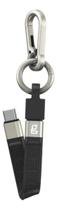 Cabo Curto Flexível Chaveiro 14cm Usb-c Para Usb-c Geonav Preto