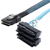 Cabo CY Mini SAS SFF-8087 para 4x SFF-8482, 100 cm Cabo CY Mini SAS SFF-8087 para 4x SFF-8482, 100 cm