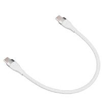 Cabo Dados Carga Tipo USB C Duplo CxC Curto 20cm Powerbank