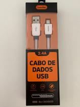 Cabo Dados Revestido Basike Modelo V8 USB 1m Carga Rapida