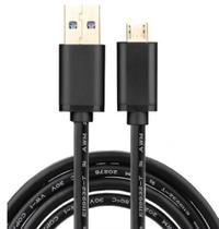 Cabo Dados Usb A x Micro B p/ Amazon Kindle Fire e Fire Tv Stick- 100cm Preto