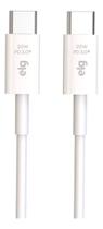 Cabo de 1 Mt BRANCO USB Tipo C 3A 20W ELG - TC20W Cabo de 1 Mt BRANCO USB Tipo C 3A 20W ELG - TC20W