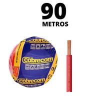 Cabo De 2,5mm Ação Termoplástica Fio Unipolar 90 Metros vermelho Cabo De 2,5mm Ação Termoplástica Fio Unipolar 90 Metros vermelho
