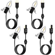 Cabo de acessórios Enhon com 1 lâmpada LED de 6 pés com lâmpada C7 Cabo de acessórios Enhon com 1 lâmpada LED de 6 pés com lâmpada C7