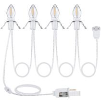 Cabo de acessórios Meonum com 4 lâmpadas LED de 9,8 pés para decoração Cabo de acessórios Meonum com 4 lâmpadas LED de 9,8 pés para decoração