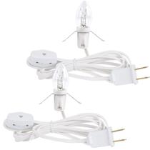 Cabo de acessórios WATERGLIDE de 6 pés com lâmpada transparente de 5 W 120 V, pacote com 2