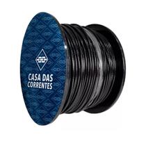 Cabo de Aço 10m 3/16 6,4mm Revestido PVC Preto + 4 Grampos