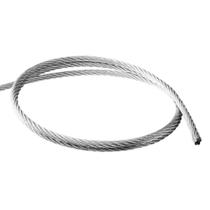 Cabo de Aço 3/16 6x19 AF Galvanizado Flexivel Portão Eletrônico Por Metro