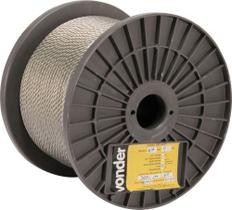 Cabo de aço aai 3/16" alma de aço 6x7 inox c/ 100m Vonder Cabo de aço aai 3/16" alma de aço 6x7 inox c/ 100m Vonder