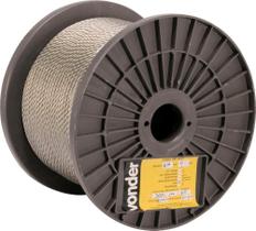 Cabo de aço aai 3/16" alma de aço 6x7 inox com 100 metros - Vonder Cabo de aço aai 3/16" alma de aço 6x7 inox com 100 metros - Vonder