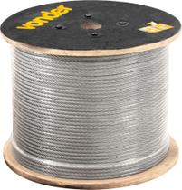 Cabo De Aço Af 1/8 Alma De Fibra 6X7 Galv Com 100M Vonder