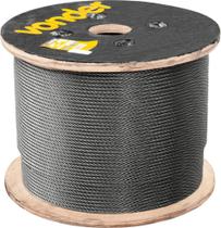 Cabo de aço af 5/16" alma de fibra 6x7 polido com 100 metros - Vonder