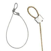 Cabo De Aço Antifurto para Bike Bicicleta Capacete Mala 40cm 2mm