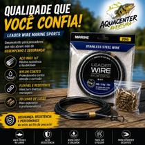 Cabo de Aço Empate Marine Sports Leader Wire Black Nylon Coated 10m Inox Flexível Pesca Cabo de Aço Empate Marine Sports Leader Wire Black Nylon Coated 10m Inox Flexível Pesca