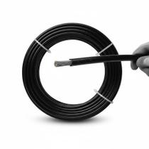 Cabo de Aço Encapado Preto 10 Metros 3/16 (Externo 1/4) Revestido PVC para Academia Varal Portões e Uso Geral Cabo de Aço Encapado Preto 10 Metros 3/16 (Externo 1/4) Revestido PVC para Academia Varal Portões e Uso Geral