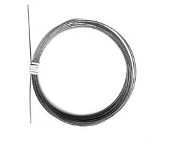 Cabo de aço flexível encapado p/pesca 50 Lbs 10 m + 100 Luvas